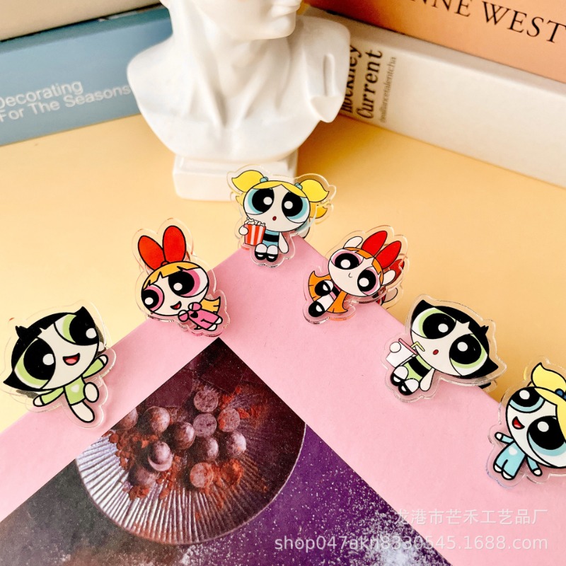 6PCS Kawaii The Powerpuffs Gir - Office Supply Cart recensie en prijs