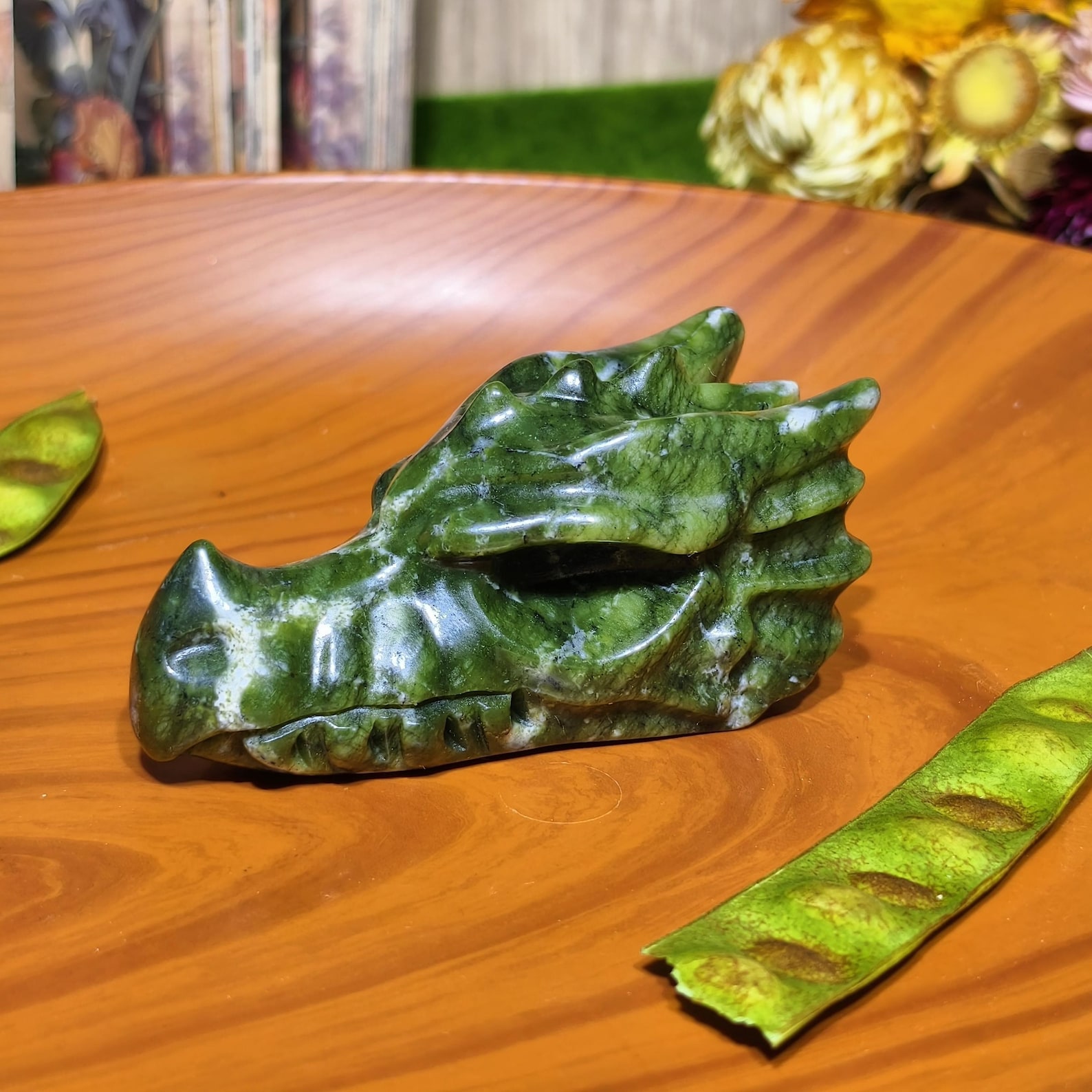 1pc Handcrafted Green Jade Dra - Office Furniture Equipment recensie en prijs