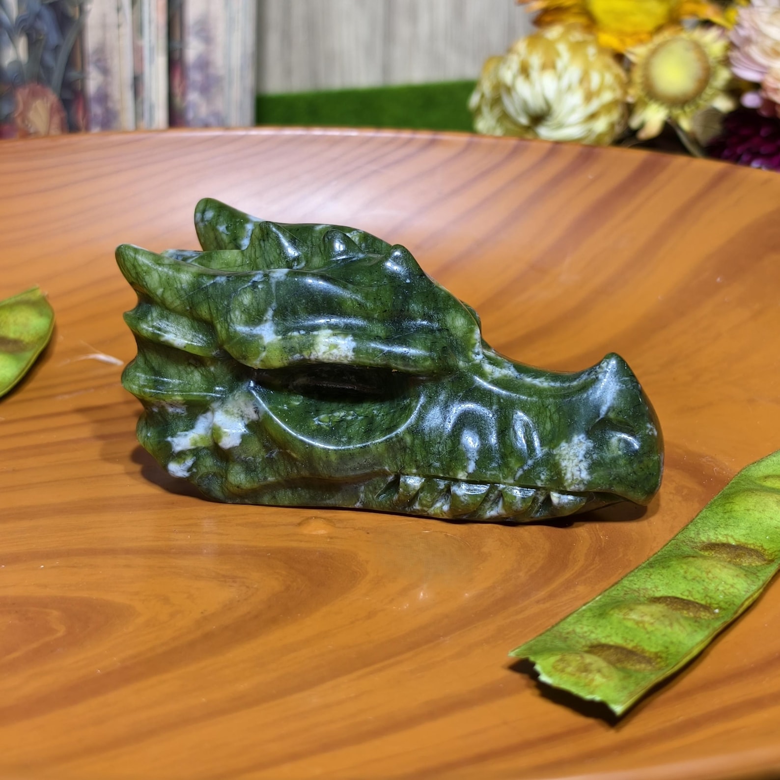 1pc Handcrafted Green Jade Dra - Office Furniture Equipment recensie en prijs