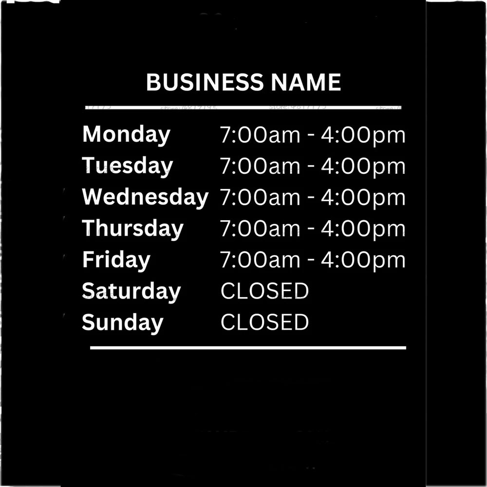 Opening Hours With Custom Busi - Office Furniture Store recensie en prijs