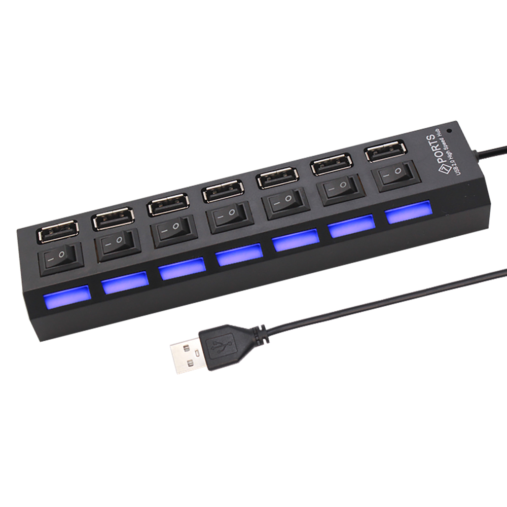 7 Port USB 2.0 Hub Splitter Fo - Office Supply Cart recensie en prijs