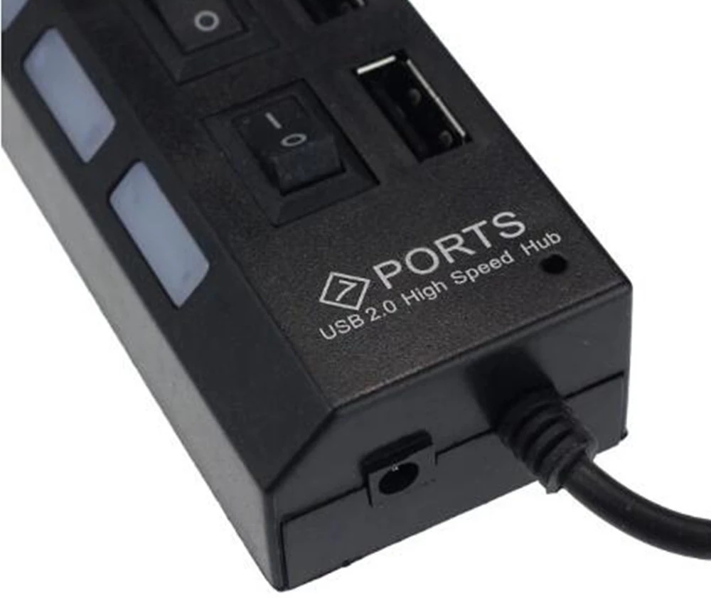 7 Port USB 2.0 Hub Splitter Fo - Office Supply Cart recensie en prijs