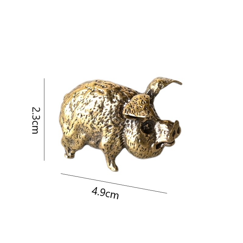Vintage Brass Pig Small Orname - Office Furniture Equipment recensie en prijs