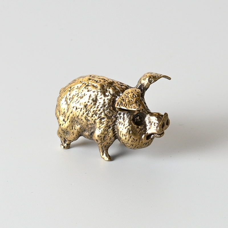 Vintage Brass Pig Small Orname - Office Furniture Equipment recensie en prijs