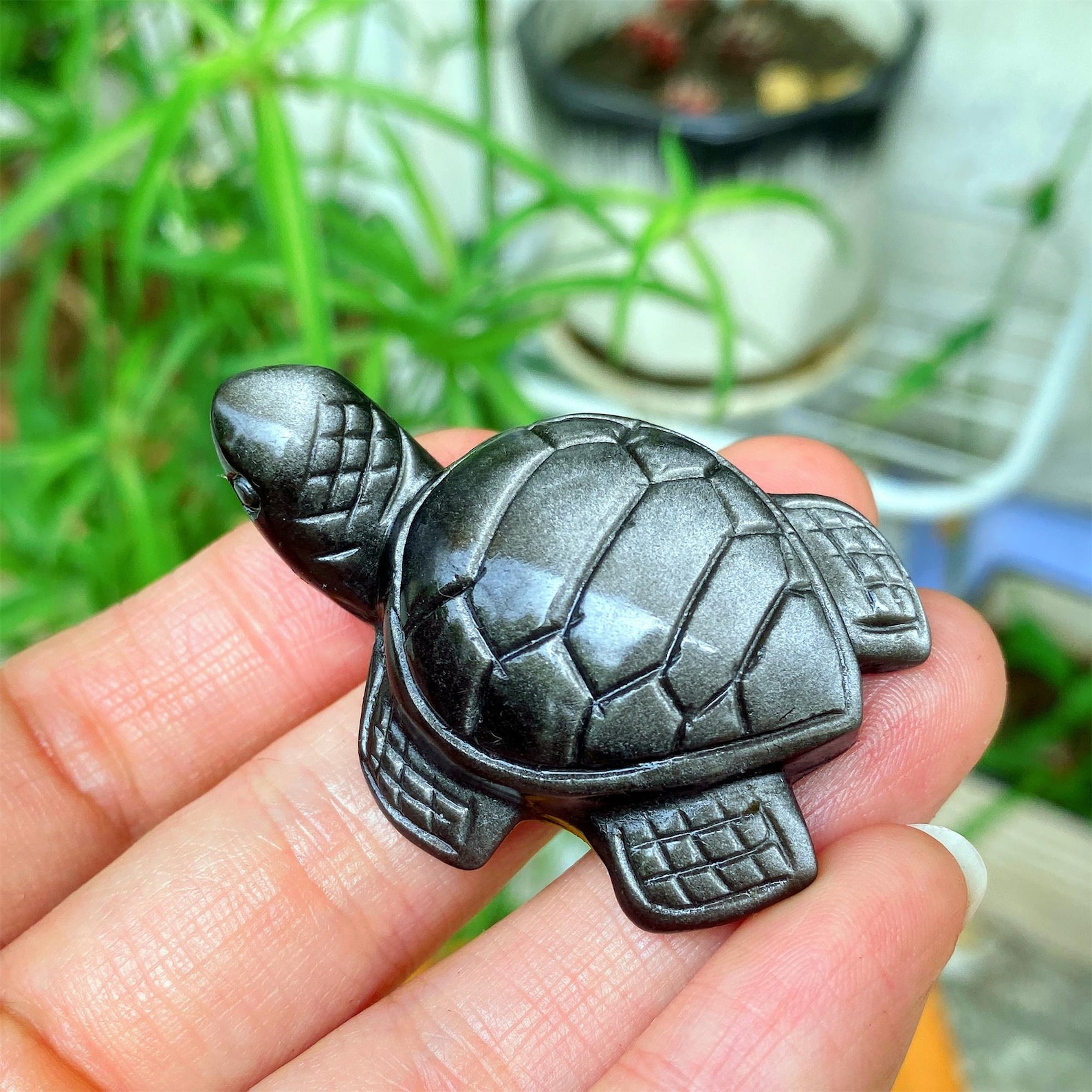1pc Carved Silver Obsidian Sea - Office Furniture Equipment recensie en prijs