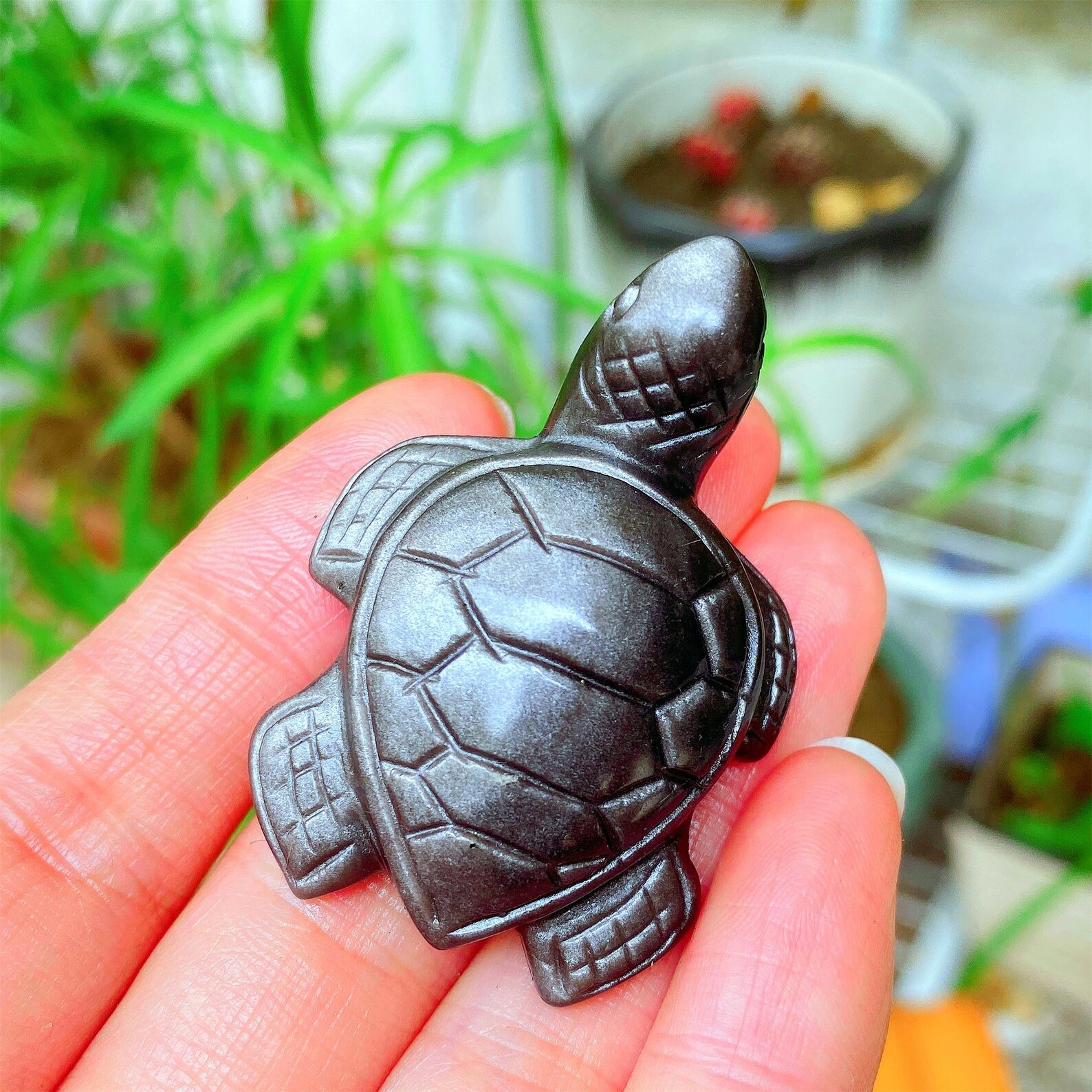 1pc Carved Silver Obsidian Sea - Office Furniture Equipment recensie en prijs