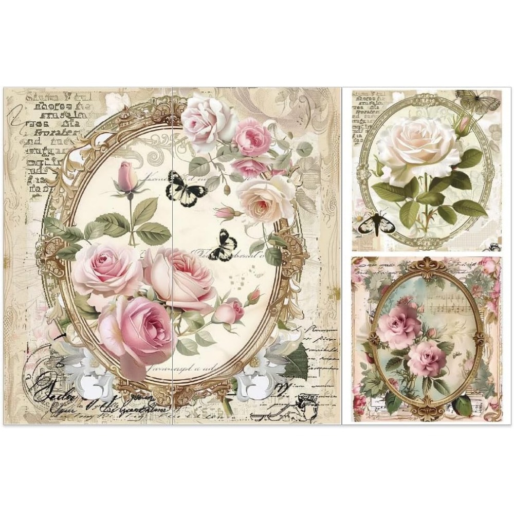 3pcs/Set Rose Rub on Transfers - Office Furniture Equipment recensie en prijs