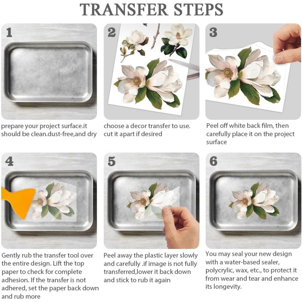 3pcs/Set Rose Rub on Transfers - Office Furniture Equipment recensie en prijs